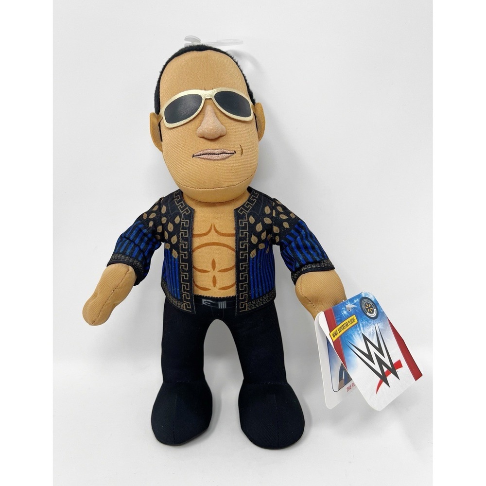 Bleacher Creature WWE Superstar The Rock Dwayne Johnson 10" Plush Figure